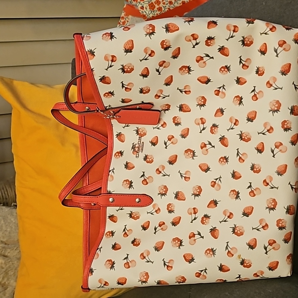 Coach reversible tote bag
